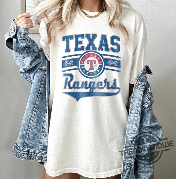 Texas Rangers Shirt Texas Baseball Sweatshirt Ranger Baseball Shirt Vintage Baseball Fan Gift Texa Ranger T Shirt Game Day Hoodie trendingnowe.com 2