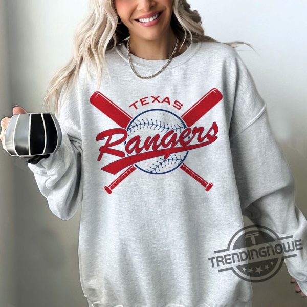 Texas Rangers World Series Shirt Game Day Hoodie Texas Rangers Shirt Texas Baseball Sweatshirt Ranger Baseball T Shirt Baseball Fan Gift trendingnowe.com 1