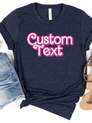 Custom Name Doll Baby Girl Birthday Shirt Personalized Birthday Party Shirt Custom Party Girls Shirt For Besties Custom Doll Birthday Gift Unique revetee 2