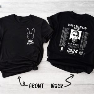 Bad Bunny Most Wanted Tour Shirt Nadie Sabe Lo Que Va Pasar Manana Bad Bunny Concert Shirt Bad Bunny Shirt Bad Bunny Merch Bad Bunny Unique revetee 3