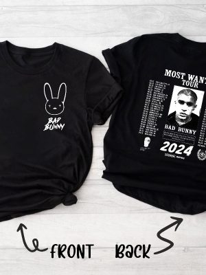 Bad Bunny Most Wanted Tour Shirt Nadie Sabe Lo Que Va Pasar Manana Bad Bunny Concert Shirt Bad Bunny Shirt Bad Bunny Merch Bad Bunny Unique revetee 3