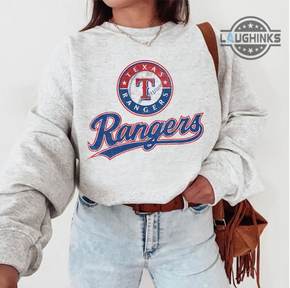 Texas Rangers T Shirt Sweatshirt Hoodie Mens Womens Kids Vintage Texas Ranger Crewneck Shirts Est 1835 Retro Baseball Game Day Tshirt Mlb