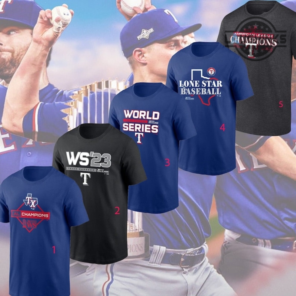 Texas Rangers World Series Shirt Sweatshirt Hoodie Mlb Texas Team Rangers Baseball Championship 2023 American League Champions Alcs