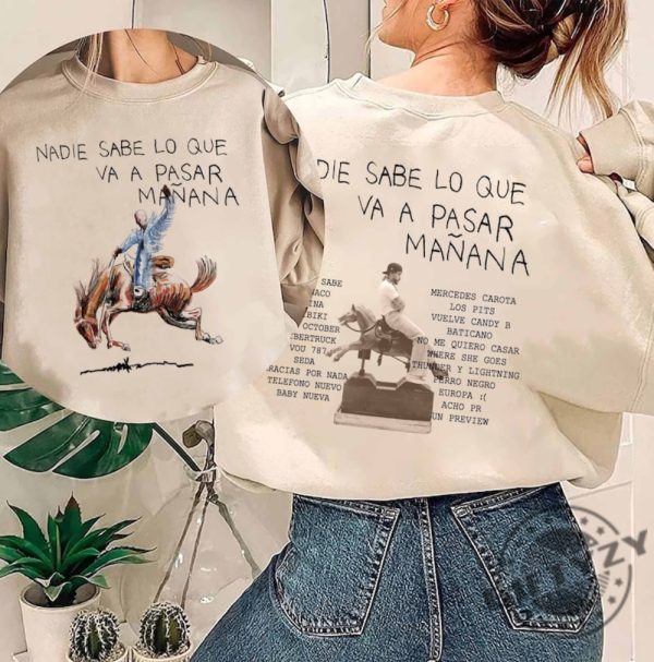 Bad Bunny New Album Shirt Nadie Sabe Lo Que Va A Pasar Manana Tshirt Conejo Malo Benito Sweatshirt Unisex Trending Hoodie Bad Bunny Shirt giftyzy 4