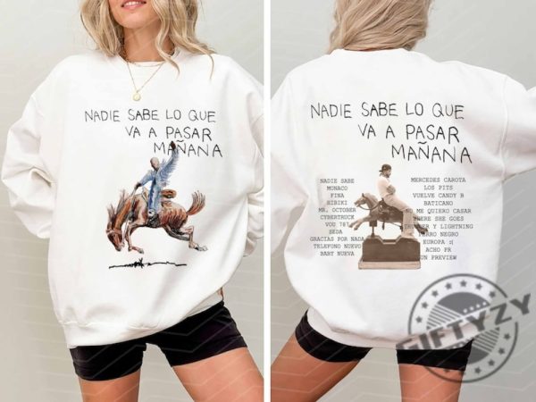 Bad Bunny New Album Shirt Nadie Sabe Lo Que Va A Pasar Manana Tshirt Conejo Malo Benito Sweatshirt Unisex Trending Hoodie Bad Bunny Shirt giftyzy 6
