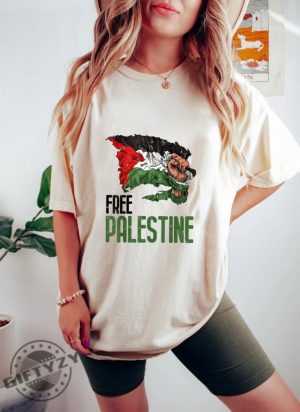 Shirt For Palestinians Free Palestine Gaza Flag Arabic Tshirt Freedom Distressed Strength Hoodie Free Palestine Sweatshirt Gaza End War Shirt giftyzy 4