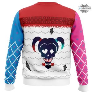 harley quinn shirt all over printed suicide squad artificial wool sweatshirt daddys lil monster sweater maggot robbie crewneck joker halloween costume laughinks 1