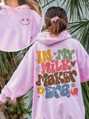 In My Milk Maker Era Sweatshirt Breastfeeding Mom Crewneck Breastfed Milestone Shirt My Mom Era Hoodie Gift For Mom New Mom Tee Unique revetee 3