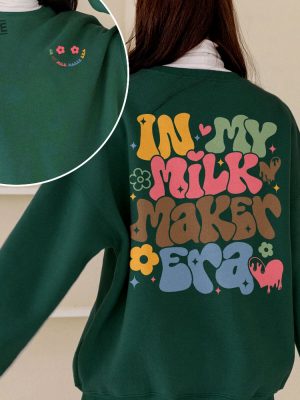 In My Milk Maker Era Sweatshirt Breastfeeding Mom Crewneck Breastfed Milestone Shirt My Mom Era Hoodie Gift For Mom New Mom Tee Unique revetee 4