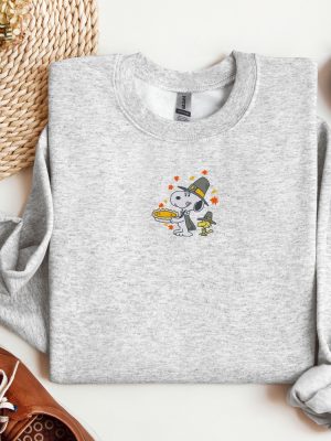 Fall Thanksgiving Embroidered Crewneck Cozy Fall Fashion Thanksgiving Autumn Apparel Unique revetee 8