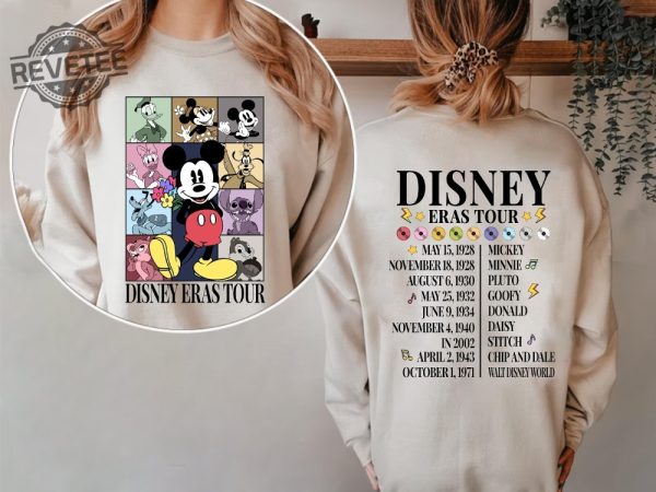 Vintage Disneyland Eras Tour Shirt Mickey And Friends Shirt Retro Walt Disneyworld Disneyland Trip Mickey Eras Tour Shirt Unique revetee 1