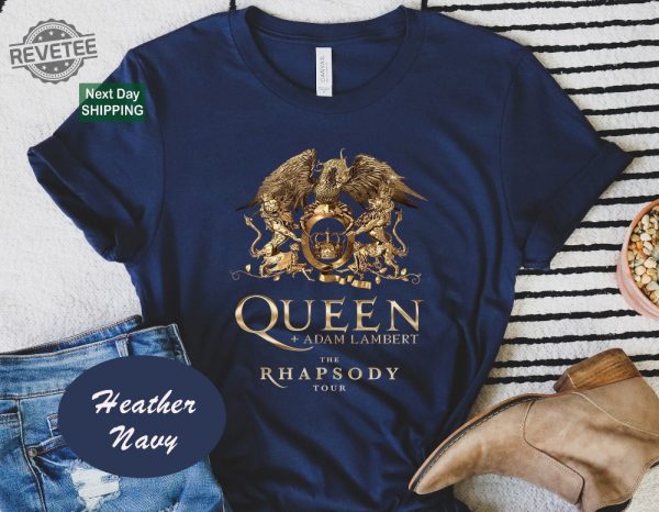 Queen Adam Lambert The Rhapsody Tour 2023 T Shirt Queen Rock Band Tour 2023 Queen Band T Shirt Adam Lambert Tour 2023 Shirt Unique revetee 3