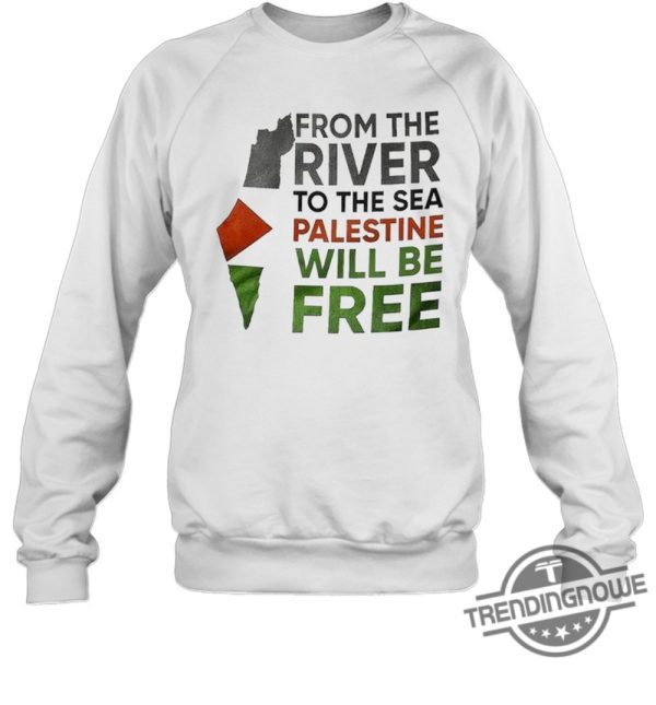 From The River To The Sea Shirt From The River To The Sea Palestine Will Be Free T Shirt trendingnowe.com 3