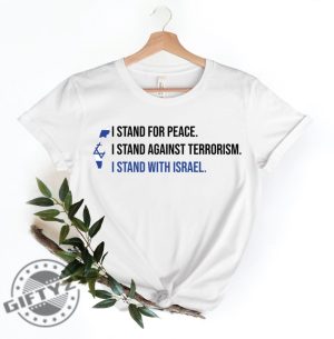 I Stand With Israel Pray For Israel Shirt Israel Love Sweatshirt Support Israel Tshirt Peace In Israel Hoodie Jewish Freedom Shirt giftyzy 2