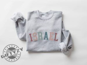 Israel Sweatshirt Israel Shirt Israel Gift Israel Tshirt I Love Israel Hoodie Cute Israel Crewneck Sweater Israeli Diaspora Shirt giftyzy 2