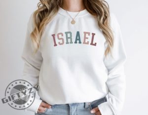 Israel Sweatshirt Israel Shirt Israel Gift Israel Tshirt I Love Israel Hoodie Cute Israel Crewneck Sweater Israeli Diaspora Shirt giftyzy 4