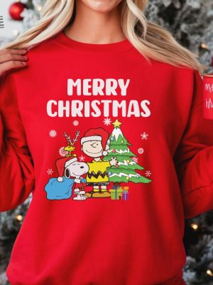 Christmas Snoopy Sweatshirt Christmas Cartoon Dog Sweatshirt Christmas Gift Vintage Sweatshirt Unique revetee 3