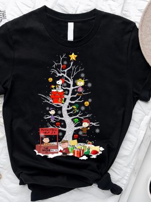 Snoopy Christmas Tree T Shirt Unique revetee 2