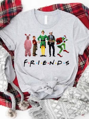 Friends Christmas Shirt Christmas Shirt Kids Christmas Squad Shirt Friends Tshirt Christmas Movies Characters Shirt Friends X Mas Tee Unique revetee 2