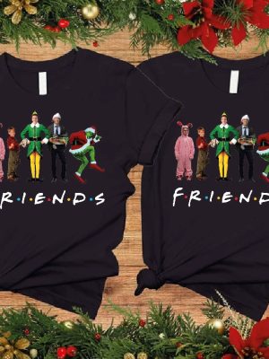 Friends Christmas Shirt Christmas Shirt Kids Christmas Squad Shirt Friends Tshirt Christmas Movies Characters Shirt Friends X Mas Tee Unique revetee 3