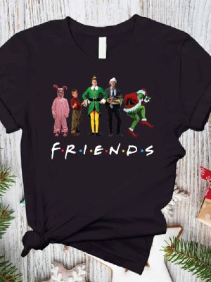 Friends Christmas Shirt Christmas Shirt Kids Christmas Squad Shirt Friends Tshirt Christmas Movies Characters Shirt Friends X Mas Tee Unique revetee 4