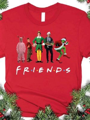 Friends Christmas Shirt Christmas Shirt Kids Christmas Squad Shirt Friends Tshirt Christmas Movies Characters Shirt Friends X Mas Tee Unique revetee 5