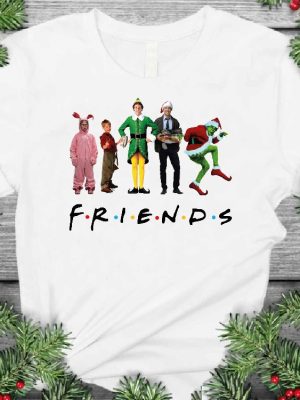 Friends Christmas Shirt Christmas Shirt Kids Christmas Squad Shirt Friends Tshirt Christmas Movies Characters Shirt Friends X Mas Tee Unique revetee 7