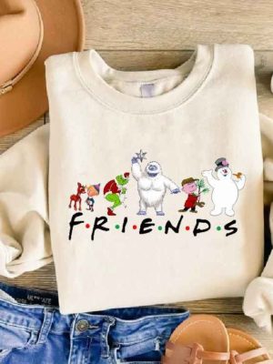 Christmas Friends Sweatshirt Christmas Squad Shirt Christmas Movie Sweatshirt Funny Christmas Shirt Friends Holiday Sweater Winter Gift Unique revetee 2