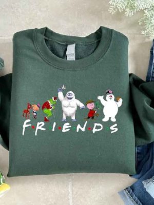 Christmas Friends Sweatshirt Christmas Squad Shirt Christmas Movie Sweatshirt Funny Christmas Shirt Friends Holiday Sweater Winter Gift Unique revetee 3