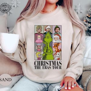 Christmas The Eras Tour Shirt Vintage 90S Christmas Movie Shirt Nightmare Before Christmas Shirt Christmas Family Shirt Merry Grinchmas Unique revetee 4 1