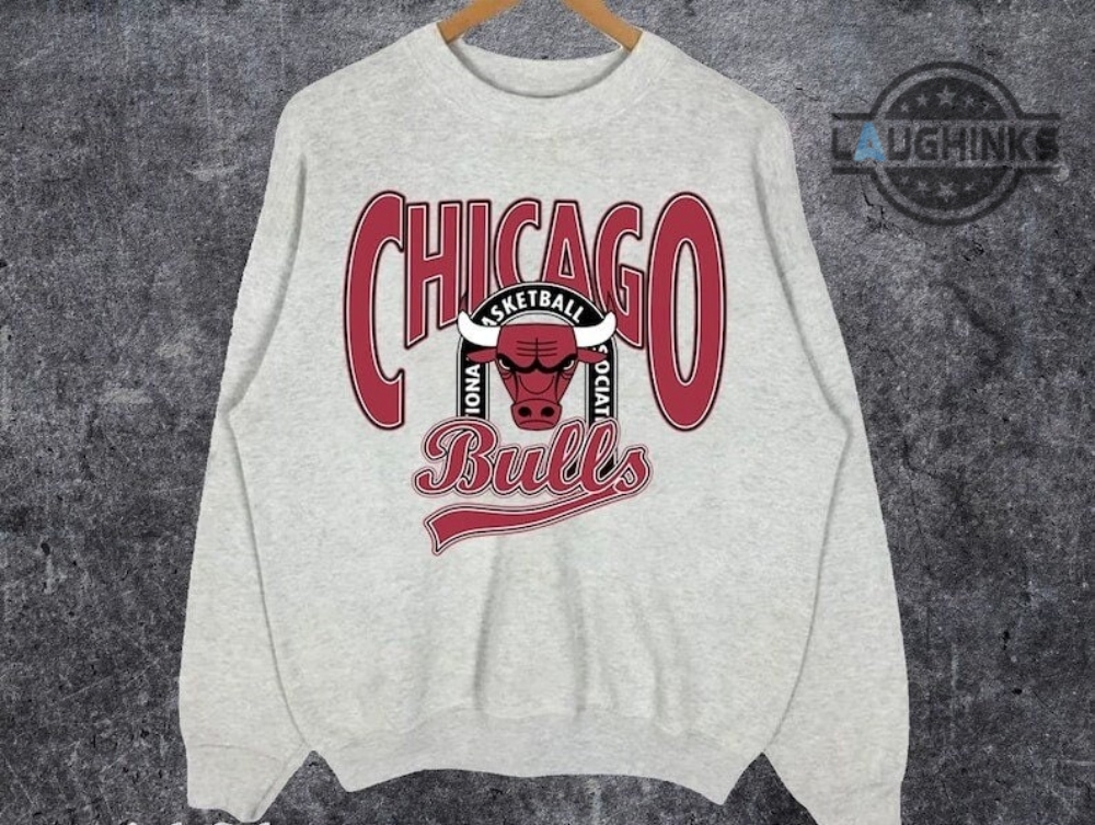 Chicago Bulls Crewneck Sweatshirt Tshirt Hoodie Mens Womens Vintage Basketball Chicago Bulls Game Day Shirts 90S Nba Crew Neck Graphic Tee Shirt