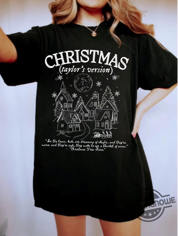 hristmas Taylors Version Shirt ORIGINAL Taylor Swift Christmas Shirt Taylor Swift shirt Christmas Tree Farm Shirt The Eras Tour trendingnowe.com 3
