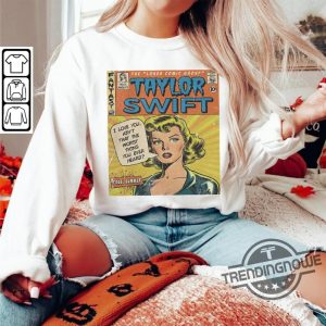 Taylor Swift Comic Shirt V1 Sweatshirt Merch Cruel Summer Vintage Comic Book Album Lover Taylor Eras Tour 2023 Graphic Tee trendingnowe 2