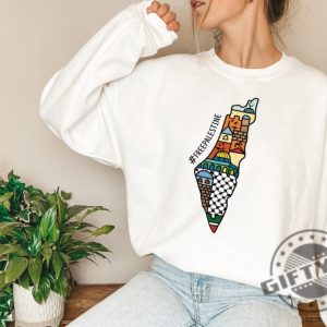 Palestine Map Flag Shirt Freedom Palestine Map Tshirt Free Palestine Hoodie Free Al Mosque Sweatshirt Al Aqsa Map Sweater Palestine City Shirt giftyzy 5