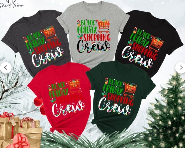 Black Friday Shopping Crew Shirt Matching Black Friday Tshirt Christmas Shopping Hoodie Black Friday Group Sweatshirt Black Friday Squad Shirt giftyzy 2