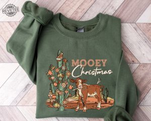 Mooey Christmas Sweatshirt Christmas Sweatshirt Cows Sweatshirt Christmas Cow Shirt Christmas Family Shirt Western Sweatshirt Unique revetee 2