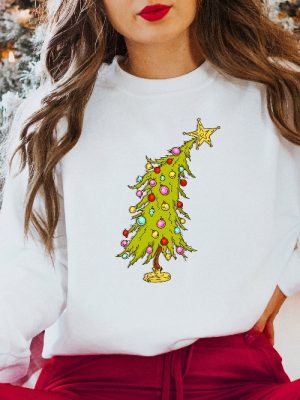 Whimsical Christmas Tree Shirt Whoville Tree Sweatshirt Whimsical Grinch Tree Trendy Christmas Tree Sweatshirt Grinch Tree Merry Tshirt Unique revetee 2