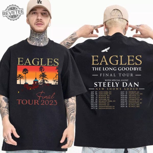 The Eagles Tour 2023 Shirts The Long Goodbye Tour 2023 Shirt The Eagles Band Fan Shirt The Long Goodbye 2023 Concert Shirt Unique revetee 2