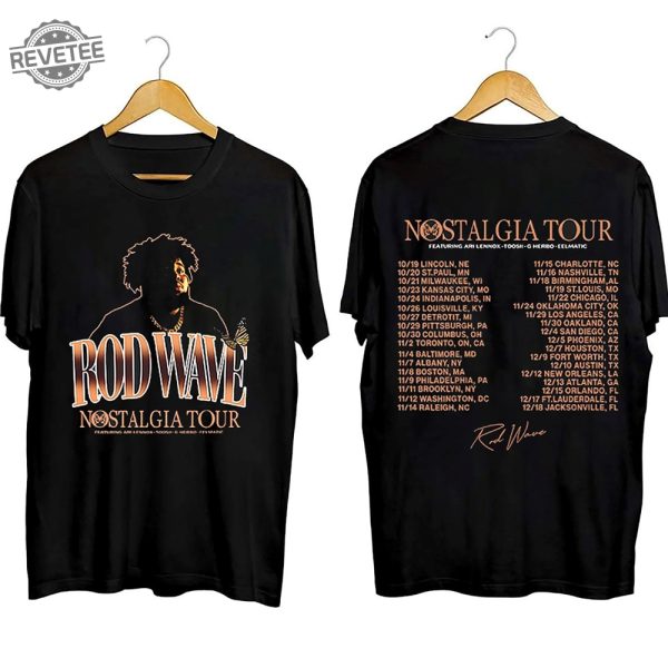 Rod Wave Nostalgia Tour 2023 Shirt Rod Wave Concert Shirt Nostalgia Tour Shirt revetee 1