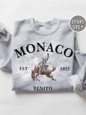 Retro Monaco Sweatshirt Nadie Sabe Lo Que Va Pasar Manana Benito Sweatshirt Gift For Fan Bunny Sweatshirt Music Shirt revetee 2