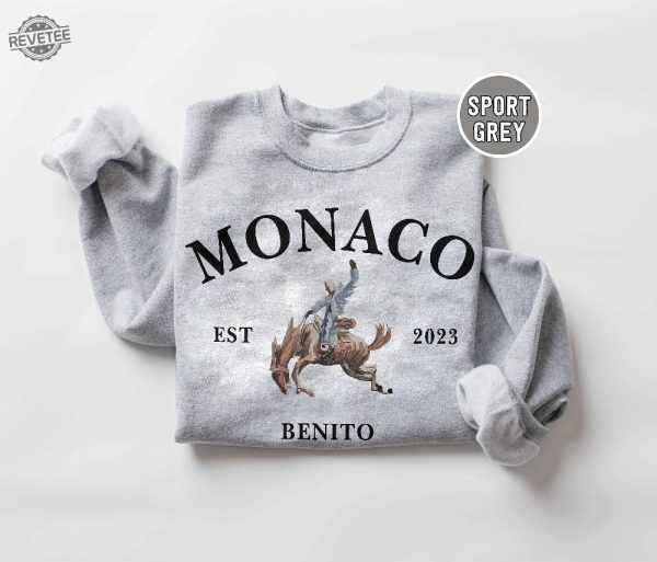 Retro Monaco Sweatshirt Nadie Sabe Lo Que Va Pasar Manana Benito Sweatshirt Gift For Fan Bunny Sweatshirt Music Shirt revetee 2