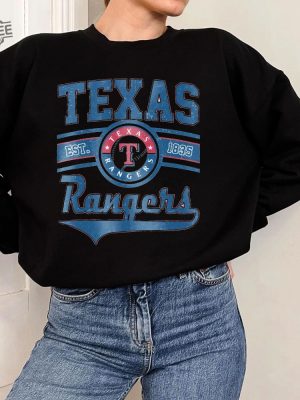 Vintage Texas Ranger Sweatshirt Vintage Texas Baseball Crewneck Sweatshirt Shirt Texas Baseball Sweatshirt Ranger Shirt Baseball Shirt revetee 3