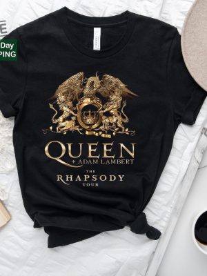 Queen Adam Lambert The Rhapsody Tour 2023 T Shirt Queen Rock Band Tour 2023 Queen Band T Shirt Adam Lambert Tour 2023 Shirt revetee 2