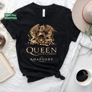 Queen Adam Lambert The Rhapsody Tour 2023 T Shirt Queen Rock Band Tour 2023 Queen Band T Shirt Adam Lambert Tour 2023 Shirt revetee 3