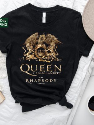 Queen Adam Lambert The Rhapsody Tour 2023 T Shirt Queen Rock Band Tour 2023 Queen Band T Shirt Adam Lambert Tour 2023 Shirt revetee 3