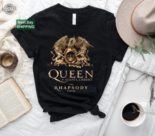 Queen Adam Lambert The Rhapsody Tour 2023 T Shirt Queen Rock Band Tour 2023 Queen Band T Shirt Adam Lambert Tour 2023 Shirt revetee 3