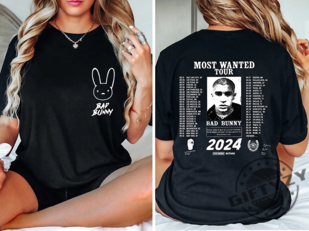 Bad Bunny Most Wanted Tour Shirt Nadie Sabe Lo Que Va Pasar Manana Hoodie Bad Bunny Tshirt Bad Bunny Concert Sweatshirt Bad Bunny Merch