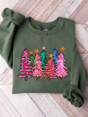 Christmas Sweatshirt Christmas Sweater Christmas Crewneck Christmas Tree Sweatshirt Holiday Sweaters For Women Winter Sweatshirt Unique revetee 4