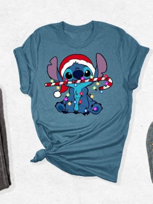 Lilo And Stitch Shirt Lilo And Stitch Christmas Stitch Shirt Disney Christmas Shirt Disney Shirt Christmas Shirt Christmas Gift Unique revetee 4