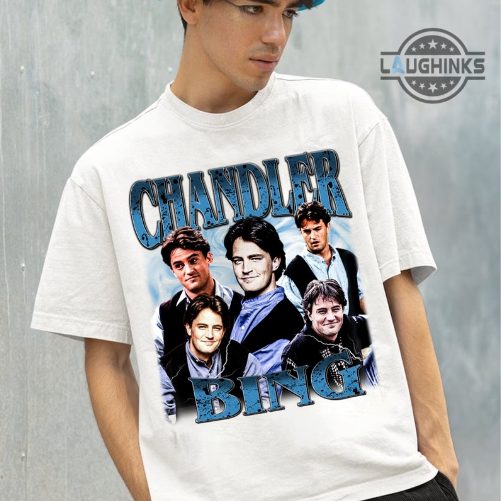 Matthew Perry Death Shirt Sweatshirt Hoodie Mens Womens Rip Matthew Perry Friends Shirts Chandler Bing Vintage Tshirt Matthew Perry Addiction Bootleg T Shirt